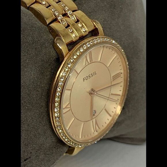 Fossil ES3546 Analog Gold Stainless Steel Watch FR27 - Picture 3 of 8